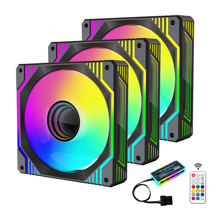 TrueNort Pc Case Fan 120mm RGB 6Pin 12V 3W Black, Single Fan | LC-30-02 TrueNort Pc Case Fan 120mm RGB 6Pin 12V 3W Black, Single Fan | LC-30-02